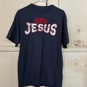 Source Unknown Men's Black Team Jesus Tee